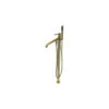 Kingston Brass Freestanding Tub Faucet With Hand Shower, Polished Brass