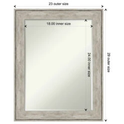 Crackled Metallic Petite Bevel Bathroom Wall Mirror 23 X 29 In. -Warm Bathroom aea1705e03b79114 7777 w800 h800 b1 p0