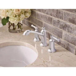 Moen Dartmoor 2-Handle High Arc Bathroom Faucet, Trim Only, Chrome -Warm Bathroom af3161240d80e891 6831 w800 h800 b0 p0