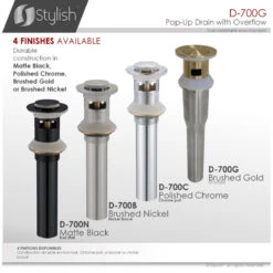 STYLISH Stainless Steel Ceramic Bathroom Sink Pop-Up Drain With Overflow -Warm Bathroom af71dfeb01084741 9912 w800 h800 b1 p0