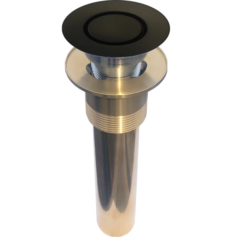 Patented Pop Down® Bathtub Drain, Integral/Contractor Overflow, Dark Bronze 2 Patented Pop Down® Bathtub Drain, Integral/Contractor Overflow, Dark Bronze - Image 2