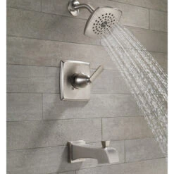 Delta Ashlyn Monitor 14 Series Tub And Shower Trim, Stainless, T14464-SS -Warm Bathroom b02190730d35f169 1366 w800 h800 b0 p0