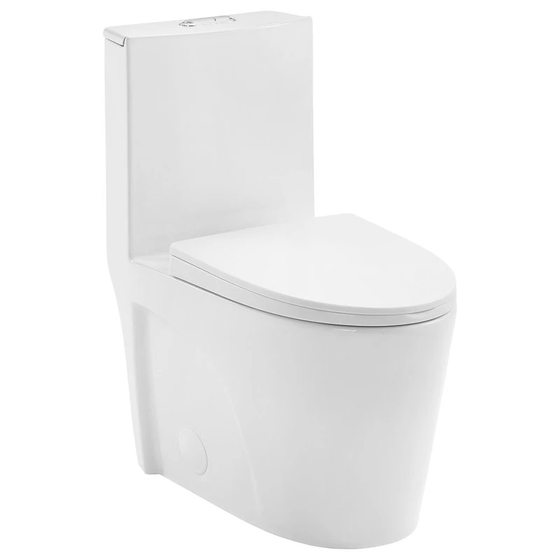 St. Tropez Elongated Toilet, Dual Flush, Glossy White 1 St. Tropez Elongated Toilet, Dual Flush, Glossy White