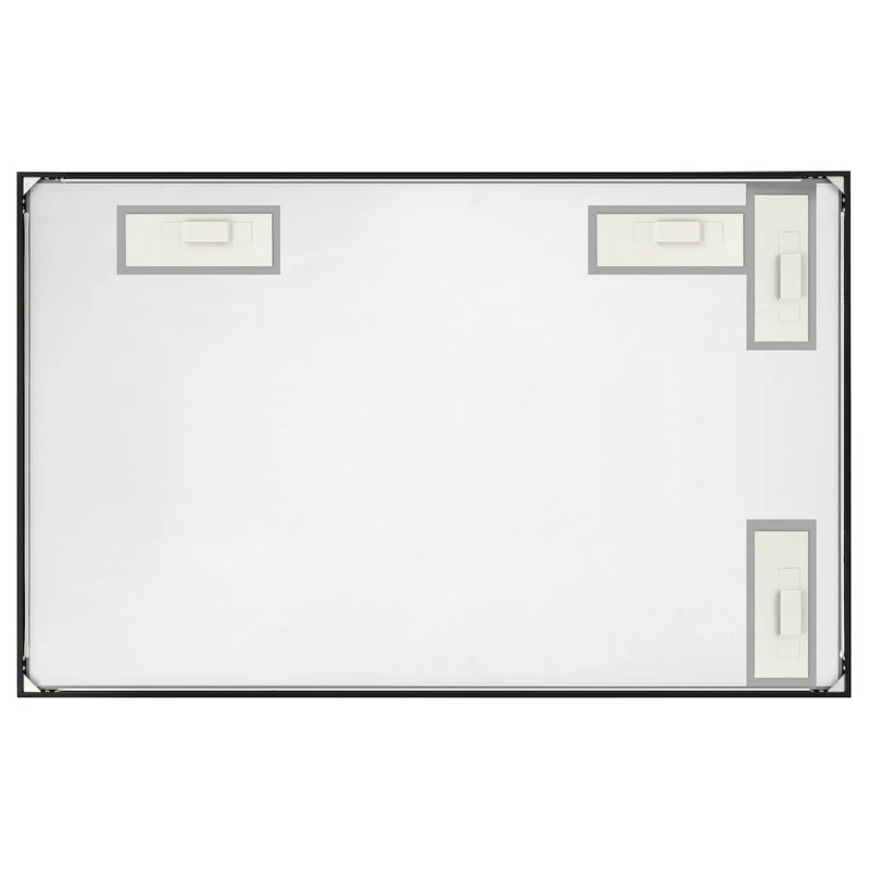 Rectangle Framed Bathroom Vanity Mirror Accent Wall Mirror, Black, 40"wx24"h 4 Rectangle Framed Bathroom Vanity Mirror Accent Wall Mirror, Black, 40"wx24"h - Image 4