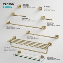 Ventus Bathroom Toilet Paper Holder, Brushed Gold -Warm Bathroom b14151b903ea9d16 0286 w800 h800 b0 p0