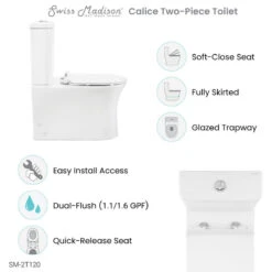 Calice Two Piece Rear Outlet Elongated Toilet Dual Flush .8/1.28 Gpf -Warm Bathroom b18193500226245e 7094 w800 h800 b1 p0