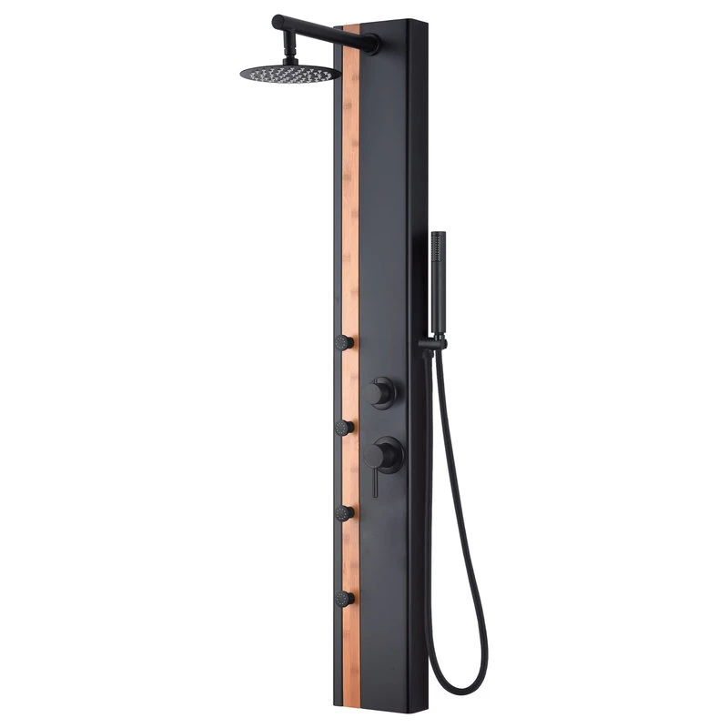 Pulse 1060MB-BA ShowerSpas Matte Black Shower Panel - Eclipse ShowerSpa 1 Pulse 1060MB-BA ShowerSpas Matte Black Shower Panel - Eclipse ShowerSpa