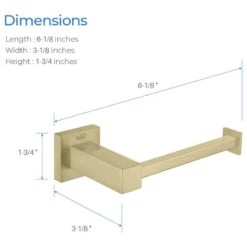 Cube Bathroom Tissue Holder KBA1502, Brush Gold -Warm Bathroom b26127180fc81db9 3238 w800 h800 b1 p0