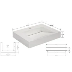Aquamoon Venice Infinity Modern Bathroom Vessel Sink, 23 3/4" 11 Aquamoon Venice Infinity Modern Bathroom Vessel Sink, 23 3/4" -Warm Bathroom b2a1d18a0dd2ed31 1277 w800 h800 b1 p0