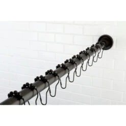 Kingston 72" Adj Stainless Steel Shower Curtain Rod W/Rings, Oil Rubbed Bronze -Warm Bathroom b3c12cd20ddee6ae 2799 w800 h800 b0 p0
