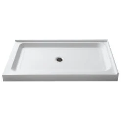 ANZZI Port 36 X 48 In. Double Threshold Shower Base In White - SB-AZ022L