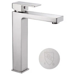 Modern Bathroom Faucet Tall Cold & Hot Water Above Counter Vessel Sink Nickel -Warm Bathroom b451202a0d8f3e0b 3421 w800 h800 b1 p0