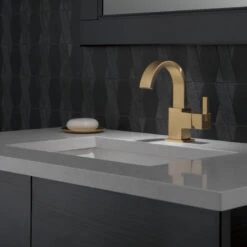 Delta Vero Single Handle Bathroom Faucet, Champagne Bronze, 553LF-CZ -Warm Bathroom b471c4ea032de74e 8920 w800 h800 b0 p0