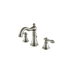 Fauceture Widespread Bathroom Faucet With Retail Pop-Up, Brushed Nickel