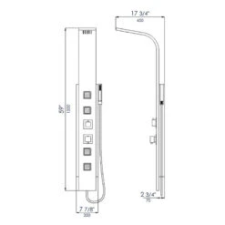 Modern Stainless Steel Shower Panel With 4 Body Sprays -Warm Bathroom b4b1276f0c53403d 8030 w800 h800 b1 p0