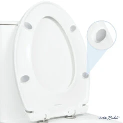 LUXE Comfort Fit Toilet Seat (Round And Elongated), Elongated -Warm Bathroom b5a1536c02715a46 3192 w800 h800 b0 p0