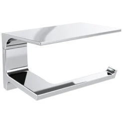 Delta Pivotal Tissue Holder With Shelf, Chrome, 79956