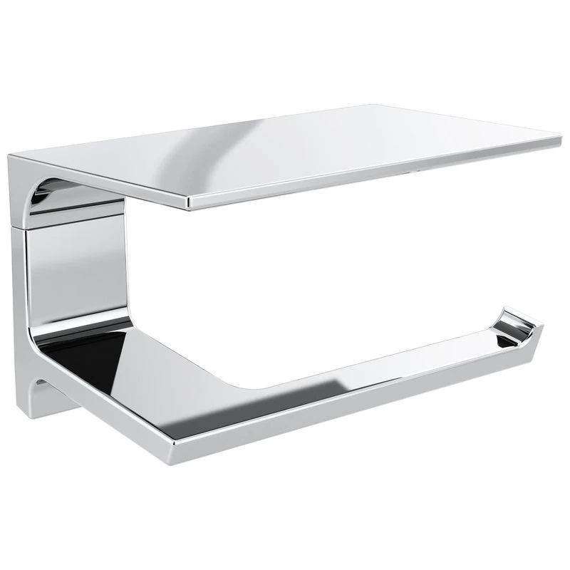 Delta Pivotal Tissue Holder With Shelf, Chrome, 79956 1 Delta Pivotal Tissue Holder With Shelf, Chrome, 79956