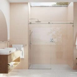 68-72"x78" Frameless Sliding Shower Door, Polished Chrome -Warm Bathroom b681e51b0345c416 7754 w800 h800 b0 p0