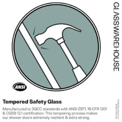 44-48"x78" Frameless Sliding Shower Door, Matte Black -Warm Bathroom b71130c80345c77c 7669 w800 h800 b1 p0