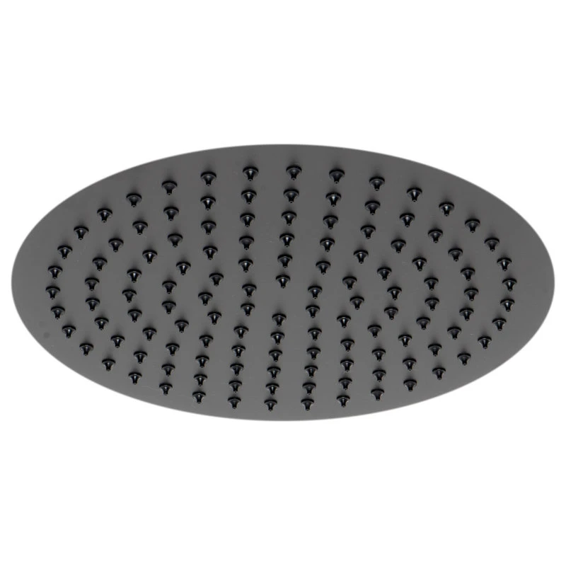 Alfi Brand Matte Black Stainless Steel 12" Round Ultra-Thin Rain Shower Head 3 Alfi Brand Matte Black Stainless Steel 12" Round Ultra-Thin Rain Shower Head - Image 3