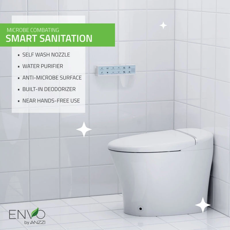 ENVO Aura Smart Bidet Toilet With Remote & Auto Flush 12 ENVO Aura Smart Bidet Toilet With Remote & Auto Flush - Image 12