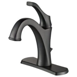 Arlo Single Handle 1-Hole Bathroom Basin Faucet, Lift Rod Drain, Matte Black -Warm Bathroom b8f113f800e5e724 3160 w800 h800 b1 p0
