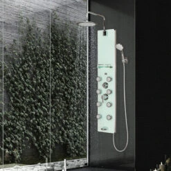 Lahaina ShowerSpa White Glass Shower Panel 7 Lahaina ShowerSpa White Glass Shower Panel -Warm Bathroom b92156740d815c99 7910 w800 h800 b0 p0