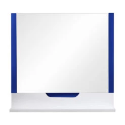 Mirror Regia, Navy Blue/White, 36"