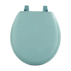 Achim Home Furnishings Cushion Soft Padded Toilet Seats, Standard Size Round, Light Green