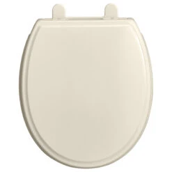 American Standard Traditional Round Front Luxury Toilet Seat, Linen