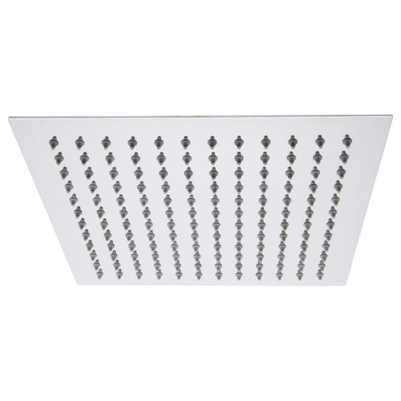 Aqua Piazza 12" Super Slim Square Rain Shower Head, Chrome 1 Aqua Piazza 12" Super Slim Square Rain Shower Head, Chrome