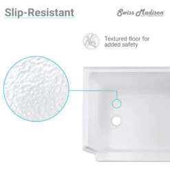 Aquatique 60"x32" Shower Base With Left Hand Drain, White -Warm Bathroom bde1794c0f22ef34 9498 w800 h800 b1 p0