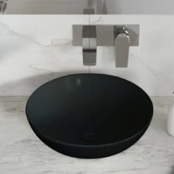 Classe 16" Color Ceramic Sink In Matte Black 19 Classe 16" Color Ceramic Sink In Matte Black -Warm Bathroom bdf105630fae9d94 7105 w800 h800 b0 p0