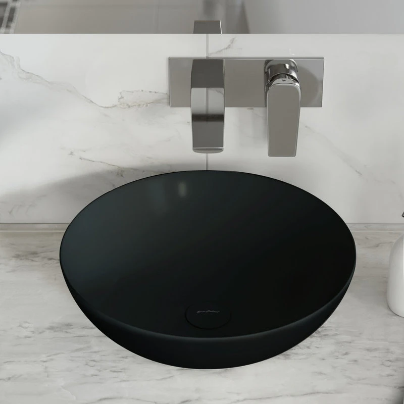 Classe 16" Color Ceramic Sink In Matte Black 7 Classe 16" Color Ceramic Sink In Matte Black - Image 7