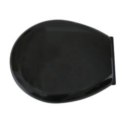 Slow Easy Close Toilet Seat No Slam Plastic Black Round Toilet Seat Lid -Warm Bathroom be0198040af3318d 0446 w800 h800 b1 p0