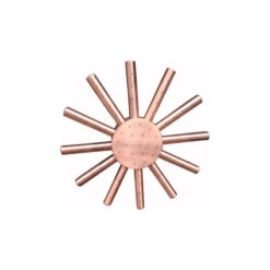 Antique Red Copper Rainfall Showerhead