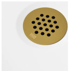 VIGO Vessel Bathroom Sink Grid Drain, Matte Brushed Gold -Warm Bathroom bf41d0fa0052461b 5744 w800 h800 b1 p0
