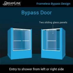 DreamLine Encore 56-60" W X 58" H Semi-Frameless Bypass Tub Door In Satin Black -Warm Bathroom c00180be0fd148b5 9885 w800 h800 b0 p0