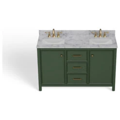 The Woodruff Bathroom Vanity, Double Sink, 54", Vogue Green, Freestanding -Warm Bathroom c0a1630503d99b9e 5771 w800 h800 b1 p0
