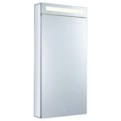 Bathroom LED Medicine Cabinet, Recessed/Surface Mount, 20"x40", Right Hand