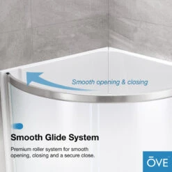 Ove Decors Breeze 36 Shower Kit, Frosted Glass Walls And Base, Satin Nickel -Warm Bathroom c101caf50239efb2 6937 w800 h800 b0 p0