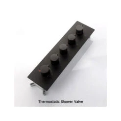 Wall Mounted Waterfall Rain Shower System With 3 Body Sprays In Matte Black, The -Warm Bathroom c141b23f003f6ab7 2927 w800 h800 b0 p0