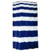 Extra Long Shower Curtain 72"x78" Sealskin Nautica Stripes Blue And White