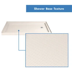 DreamLine SlimLine 36"D X 60"W X 2 3/4"H Right Drain Shower Base In Biscuit -Warm Bathroom c23199760de993ad 9820 w800 h800 b1 p0