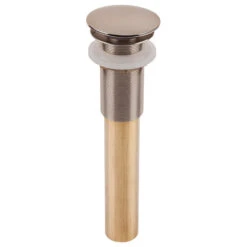 Decorative 1.5" Pop-Up Bath Drain, Solid Brass