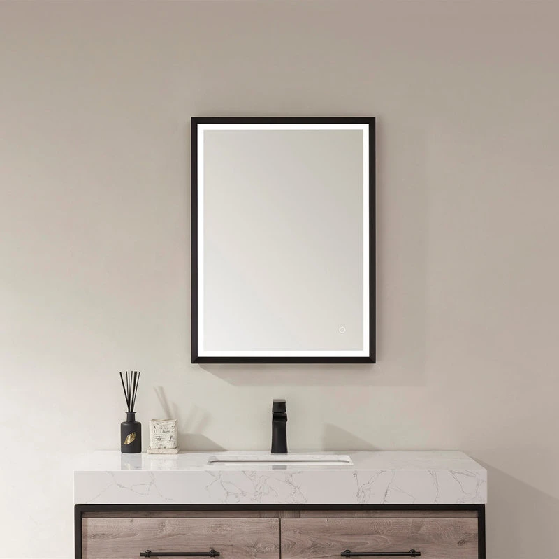 24'' Rectangle LED Lighted Accent Bathroom/Vanity Wall Mirror 2 24'' Rectangle LED Lighted Accent Bathroom/Vanity Wall Mirror - Image 2