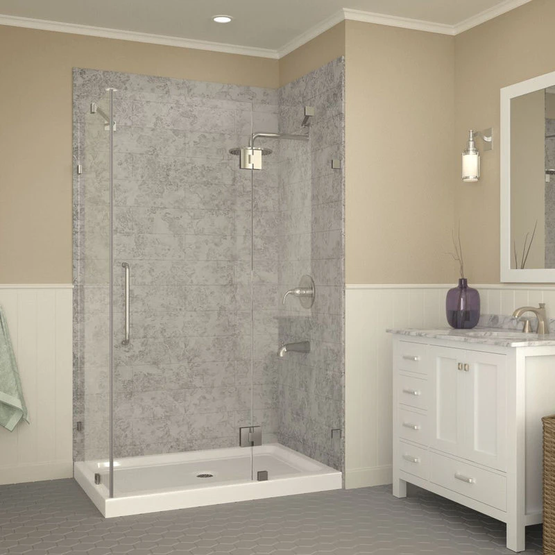 ANZZI Port 36 X 48 In. Double Threshold Shower Base In White - SB-AZ022L 2 ANZZI Port 36 X 48 In. Double Threshold Shower Base In White - SB-AZ022L - Image 2
