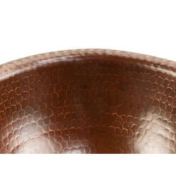 Premier Copper Products Small 12, Round Self Rimming Hammered Copper Sink -Warm Bathroom c461f9be056e0971 4065 w800 h800 b0 p0