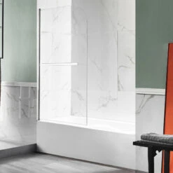 ANZZI Myth 34" X 58" Frameless Hinged Tub Door, Polished Chrome -Warm Bathroom c5d117ba0fe136dd 2794 w800 h800 b0 p0